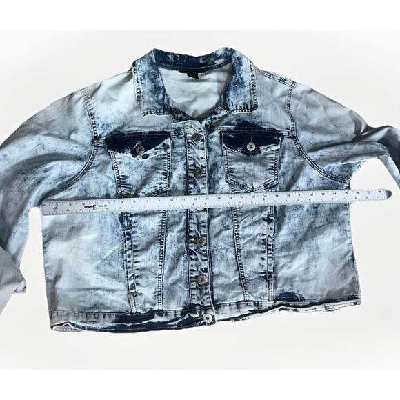 Ashley Stewart Light Acid-Wash Denim Jacket — Women’s Size 22/24 - Picture 5 of 7